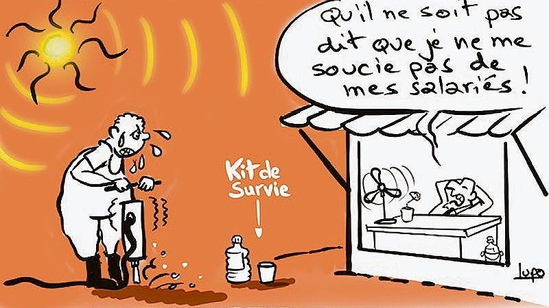 Illustration - Ceux qui transpirent doivent décider
