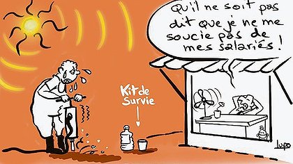 Illustration Ceux qui transpirent doivent décider