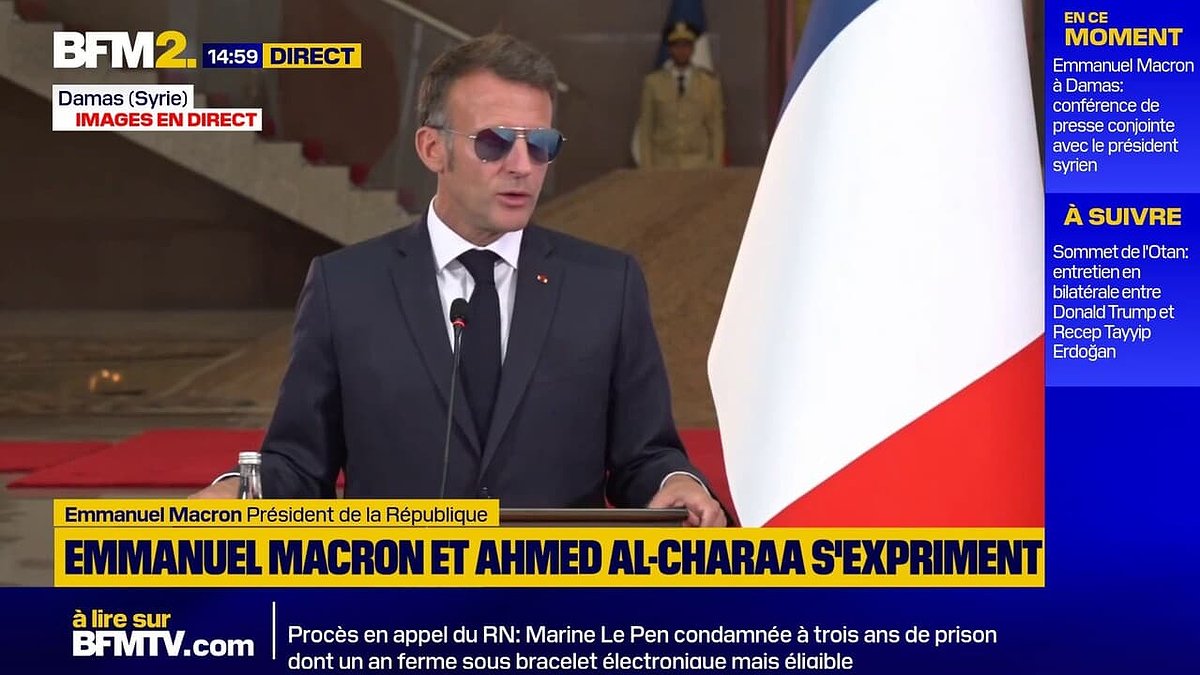 Illustration - Macron en Syrie : VRP en mission