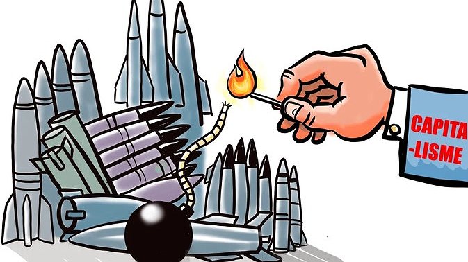 Illustration - Macron va-t-en-guerre… avec le sang des autres !