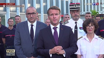 Illustration Macron en Gironde : brasser du vent n’éteindra pas l’incendie