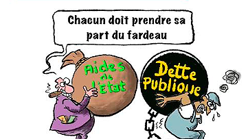 Illustration Dette : les travailleurs n’ont pas à la payer !