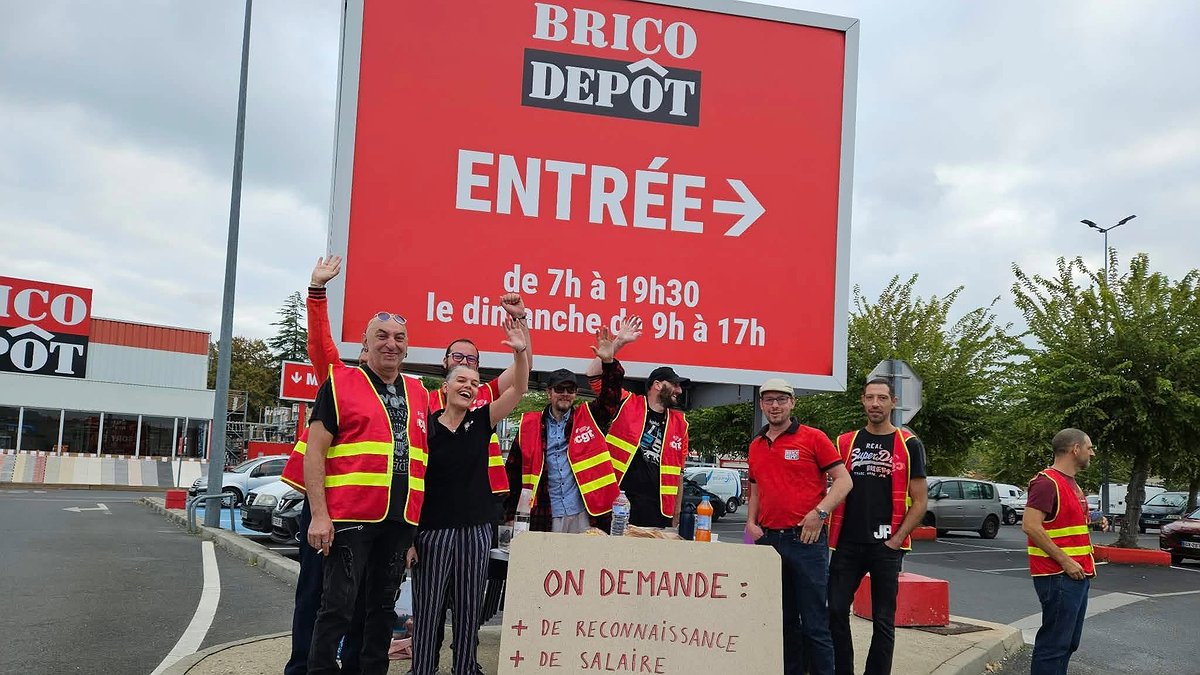 Illustration Grève à Brico-dépôt