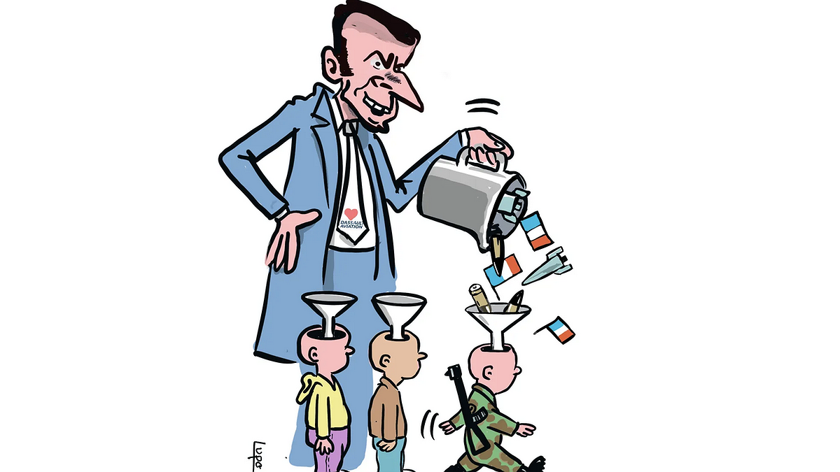 Illustration - parler de paix pour préparer la guerre