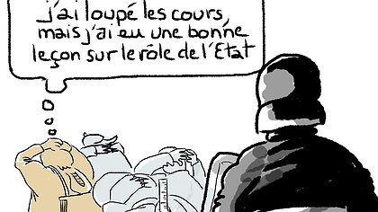 Illustration le RN, parti de l'ordre et des injustices