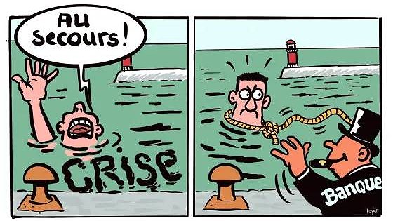 Illustration - aux capitalistes de la payer !