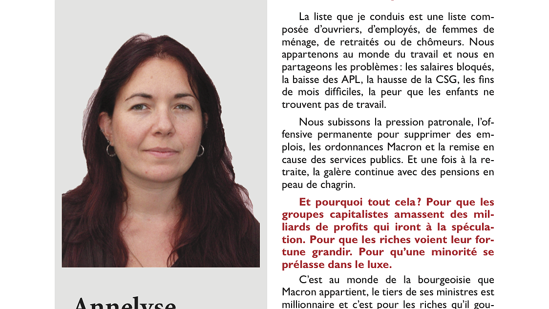 Illustration - Schiltigheim : une liste Lutte ouvrière pour faire entendre le camp des travailleurs