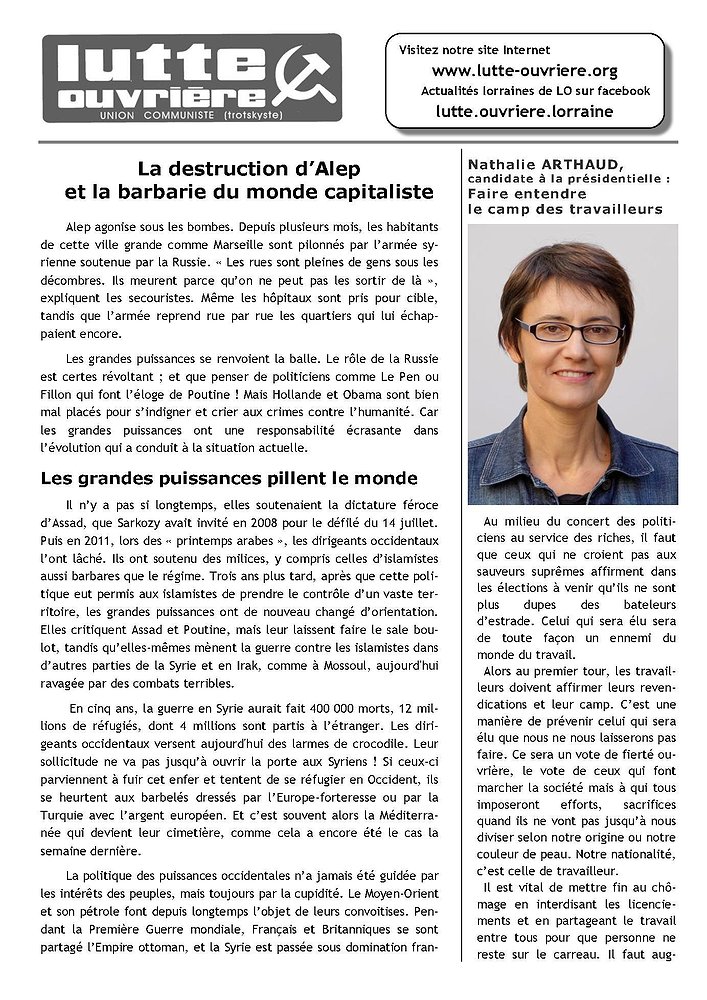 Illustration - Tract LO Lorraine 13 décembre 2016