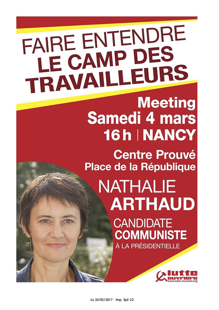 Illustration - Tract lycée d'invitation au meeting de Nancy