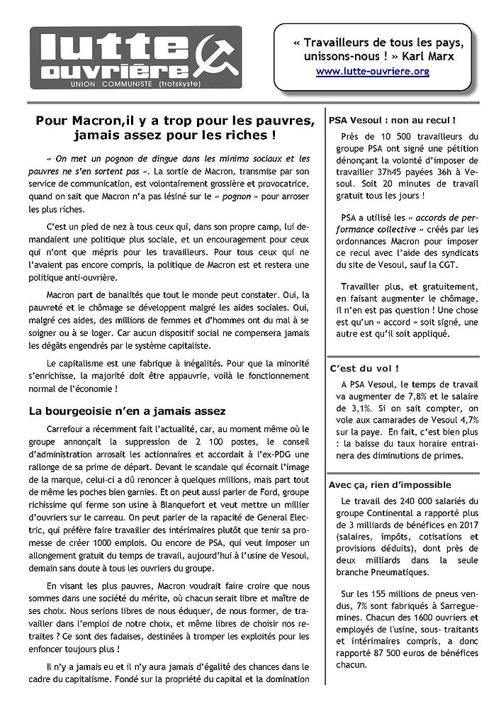 Illustration - Tract distribué en Lorraine 21 juin 2018