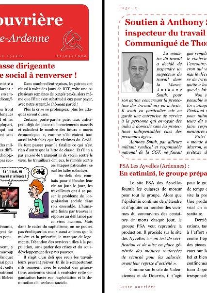 Illustration - Lettre d'information Lutte ouvrière Champagne-Ardenne
