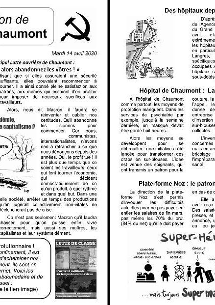 Illustration - Lettre d'information de Lutte ouvrière Chaumont