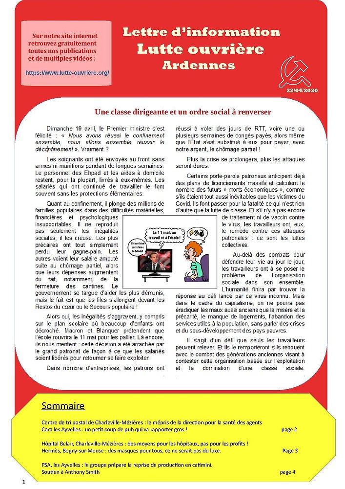 Illustration - Lettre d'information Ardennes 22 avril 2020