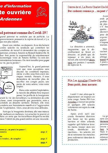 Illustration - Lettre d'information Lutte ouvrière Ardennes