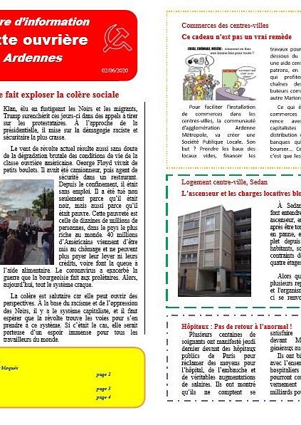 Illustration - Lettre d'information Lutte ouvrière Ardennes 6 juin 2020