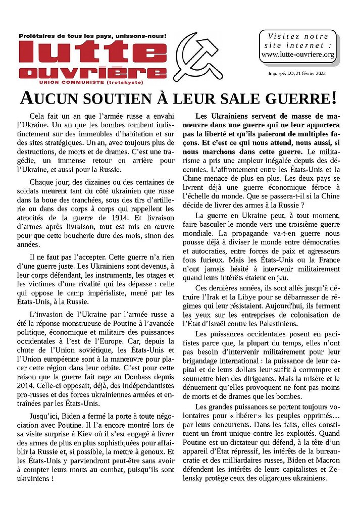 Illustration - Tract Niort-La Rochelle-Rochefort 23-25 février 2023