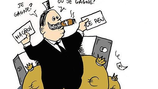 Illustration - Contre l'ennemie mortelle des travailleurs, et contre le valet du grand capital !