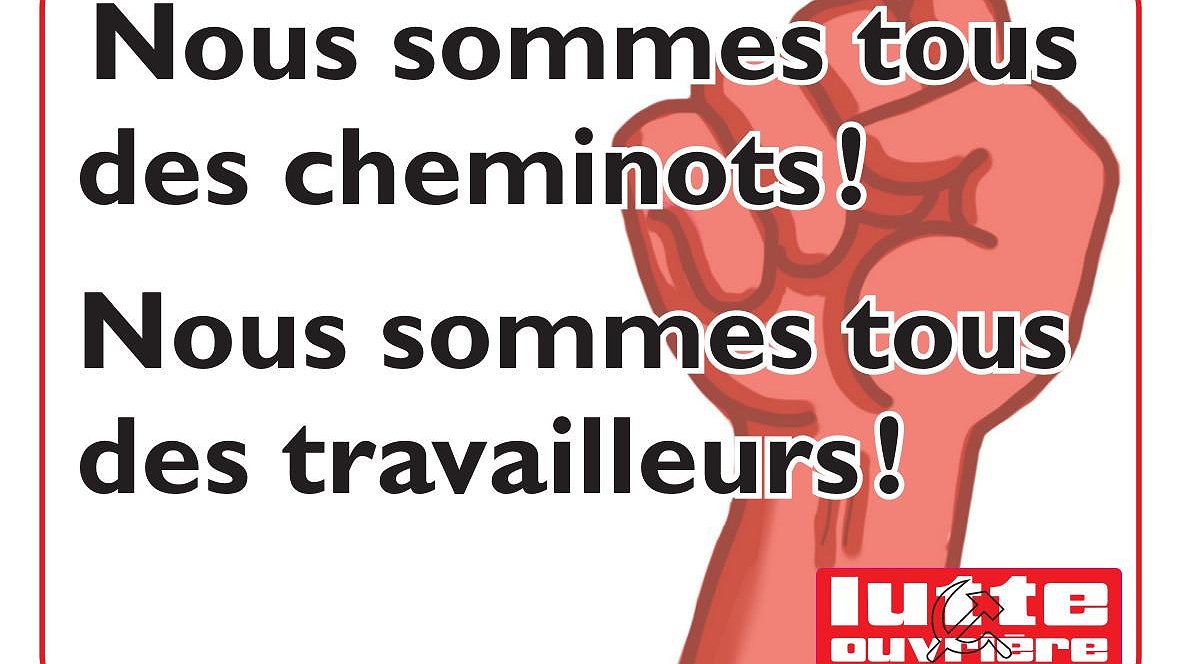 Illustration - Vive la grève des cheminots !