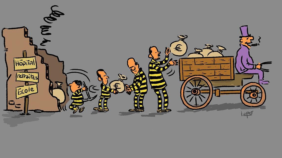 Illustration - Pour empêcher la classe capitaliste d’étouffer la société, il faut l’exproprier !