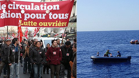 Illustration - Les migrants sont nos frères de classe