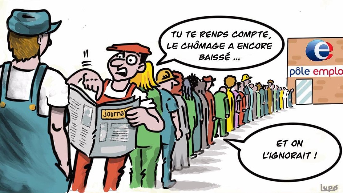 Illustration - Fausse baisse du chômage, augmentation de la précarité... et de l'enrichissement des capitalistes !