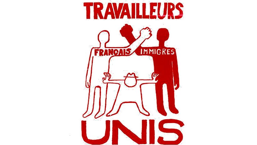 Illustration - Travailleurs français, algériens ou originaires des quatre coins du monde : mêmes patrons, même combat !