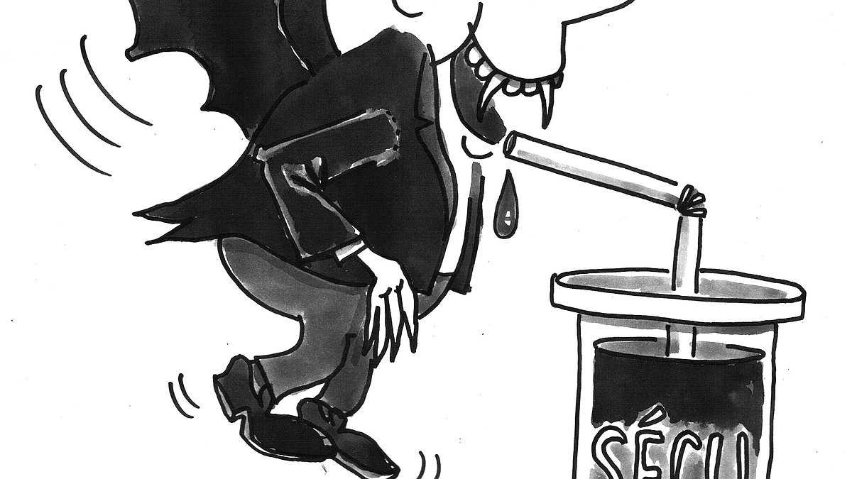 Illustration - le patronat a mangé tout le gâteau