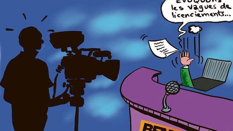 Illustration - grève en direct