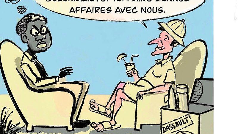 Illustration - Macron en tournée pour l’impérialisme français