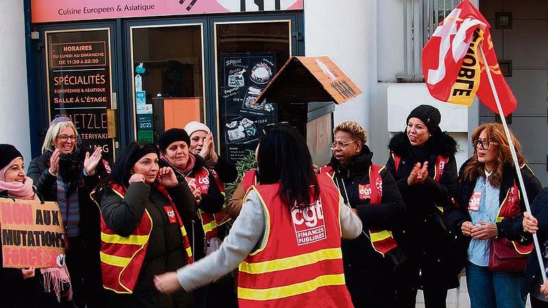 Illustration - six semaines de grève du nettoyage