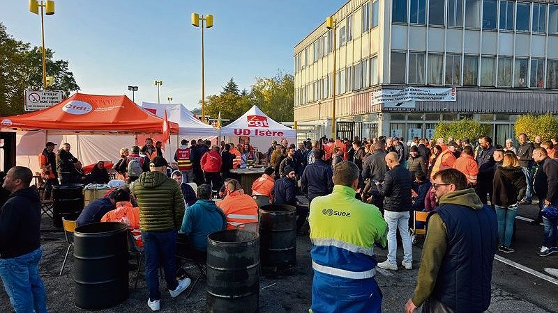 Illustration - les travailleursrefusent d’être jetés à la rue