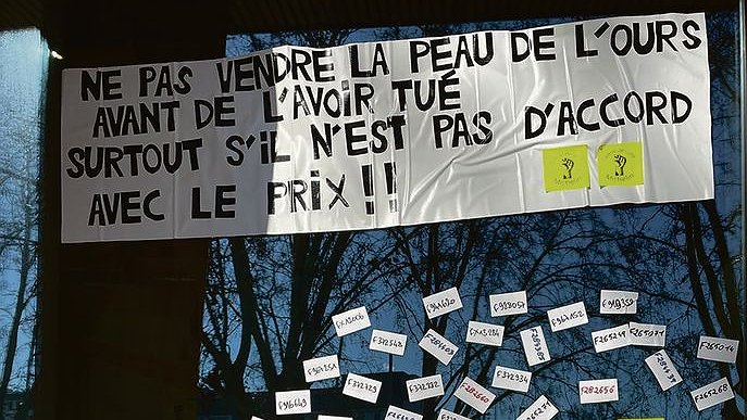 Illustration - “Même si Michelin le veutpas, nous on est là !”