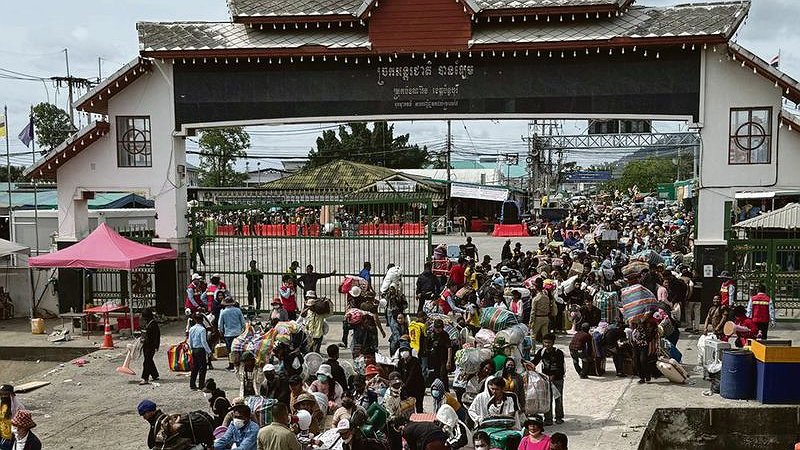 Illustration - les travailleurs cambodgiens pris pour cible