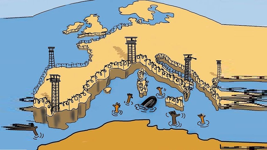 Illustration - unis dans le délire anti-immigrés