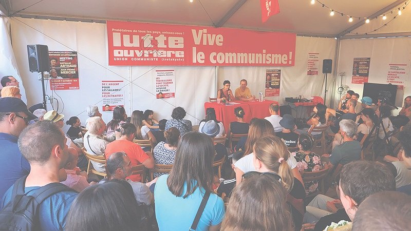Illustration - Un stand Lutte ouvrière à la Fête de <i>l’Humanité</i>