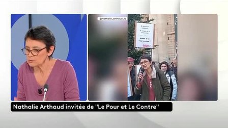 Illustration Interview de Nathalie Arthaud dans l'émission "Le Pour et le Contre"