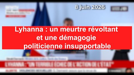 Illustration Lyhanna : un meurtre révoltant  et une démagogie politicienne insupportable